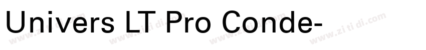Univers LT Pro Conde字体转换